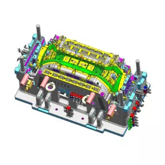 Forma wtryskowa przedniego zderzaka samochodowego