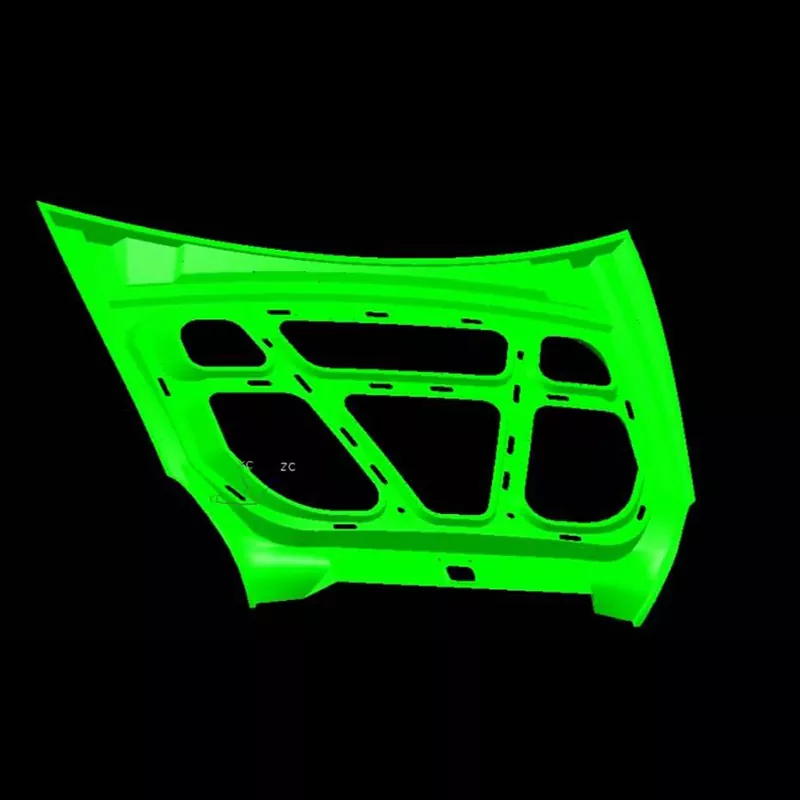 Matryca do tłoczenia wewnętrznego panelu maski samochodowej