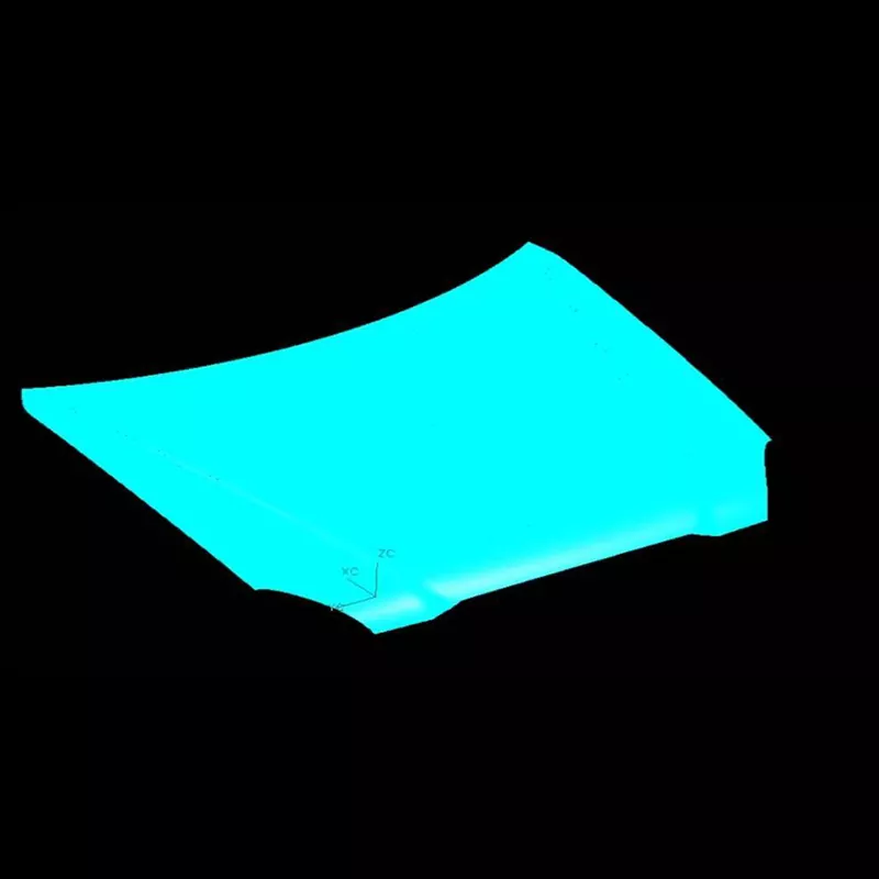 Matryca do tłoczenia zewnętrznego panelu maski samochodowej