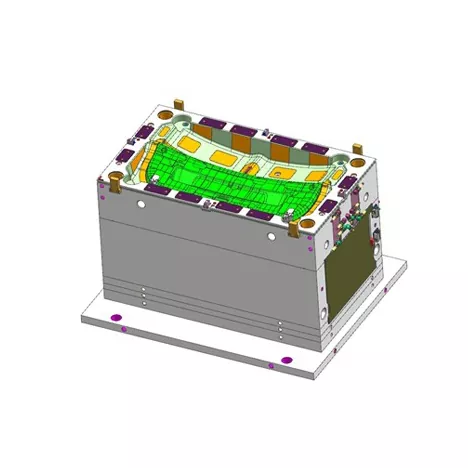 Forma wtryskowa panelu wykończenia tylnej klapy samochodowej