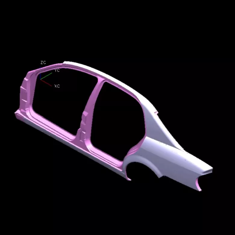 Matryca do tłoczenia prawego panelu samochodowego