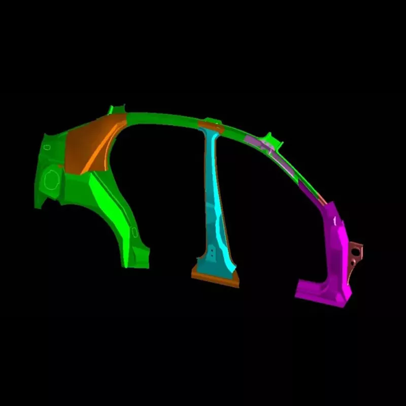 Matryce do tłoczenia wewnętrznego panelu bocznego samochodu
