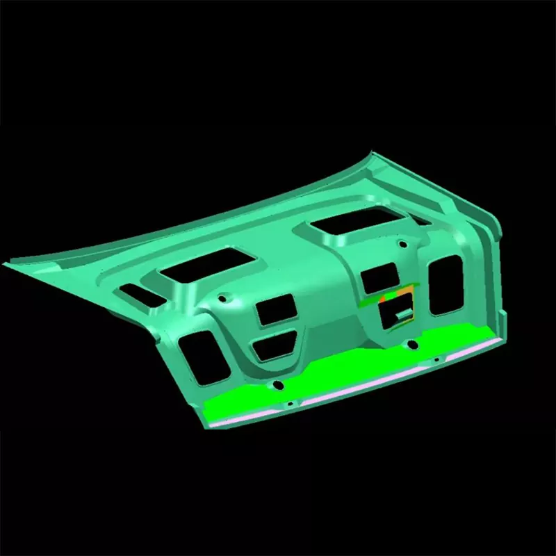 Matryca do tłoczenia wewnętrznego panelu pokrywy bagażnika samochodowego